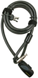 STANLEY S741-163 családi kulcskábeles kerékpár zár, 3 kulcsos, 2400 mm hosszúság (S741-163)