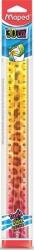 Maped Vonalzó, műanyag, törhetetlen, 30 cm, MAPED `Twist N` Flex Decor Animals`, vegyes színek (IMA279322) - primatinta