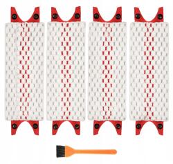 BISANTI 4 db felmosófej-tartalék Vileda, Bisanti, 35x14cm, fehér-szürke-piros (56814263)