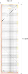Fiskars Patchwork vonalzó 16x61 cm (1066360) (1066360)