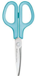 PLUS Corporation Olló, általános, balkezes, 17, 5 cm, PLUS Fitcut Curve, világoskék (PLUS35055) (PLUS35055)
