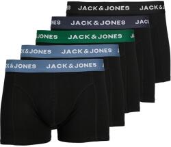 Jack & Jones Jack & Jones, Boxer szett - 5 db, Zöld, Fekete, Kék, 2XL (12254366-BLACK-BLUE-WAISTBAND-XXL)