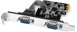 AXAGON PCEA-S2N PCIe vezérlő, 2 soros (PCEA-S2N)