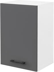 Leziter Praktik 40 felső szekrény 1 ajtós, fehér-antracit (PR40F1AFHAN) - leziteronline