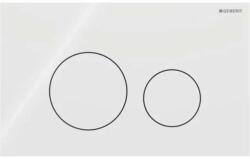 Geberit Sigma40 - Control de spălare, sticlă/alb 115.628. SI. 1 (115.628.SI.1)
