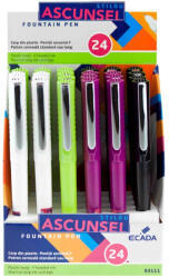 Ecada Set 24 stilouri cu penita ascunsa Ecada Ascunsel, corp din plastic (93111)