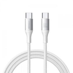 JOYROOM Cablu Date si Incarcare USB-C - USB-C Joyroom S-A28 Flash, 60W, 1m, Alb - vexio
