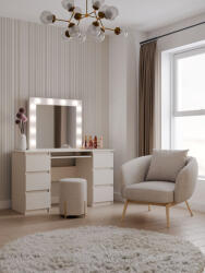 GreenSite Marina Fésülködő Asztal, 130x76x51 cm, Kasmír