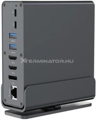 Gembird A-CF-COMBO15-01 USB Type-C 15-in-1 multi-port adapter gri (A-CF-COMBO15-01)