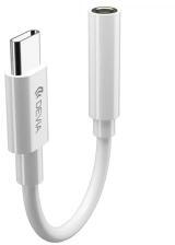 DEVIA audió kábel (3.5mm jack aljzat - Type-C) FEHÉR (153234)