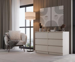 GreenSite M6 120 Fiókos Szekrény, 120x75x30 cm, Kasmír - fizz