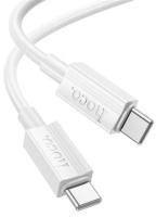 hoco. X107 adatkábel (Type-C - Type-C, 60W, PD gyorstöltő 3.0, 100cm) FEHÉR (163005)