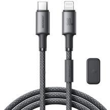 JOYROOM UNLIMITED adatkábel (Type-C - lightning, 60W, gyorstöltő, mágneses kábelrendező, 120cm) SZÜR