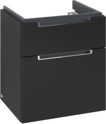 Villeroy & Boch Subway 2.0 dulap 53.7x42.3x59 cm sub chiuveta pe perete negru A90810VL (A90810VL)