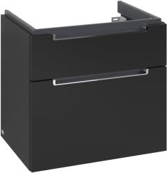 Villeroy & Boch Subway 2.0 dulap 63.7x45.4x59 cm sub chiuveta pe perete negru A91010VL (A91010VL)