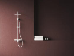  Spring állítható, nem termosztátos zuhanyoszlop, zuhanyszettel, matt fehér SG 098.10WHM (X070581)