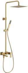 Armatura Logon Brushed Light Gold kád és zuhany szett fal trópusi zuhany opcióval arany 5136-925-39 (513692539)