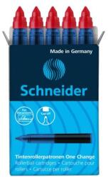 Schneider Cartușe pentru pix roller Schneider One Change, 5 bucăți - refill roșu