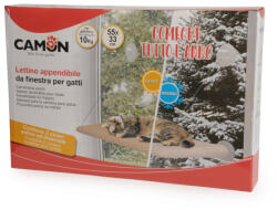 Camon S. p. A CG009/A Függő macskaágy, négy évszakos, tapadókorongokkal 55*33 cm