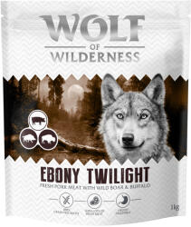 Wolf of Wilderness 1kg Wolf of Wilderness "Ebony Twilight" Vaddisznó & bölény - gabonamentes száraz kutyatáp