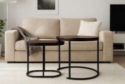 Primbutor Kétrészes Dohányzóasztal Barna