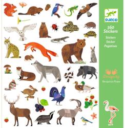 DJECO Autocolante DJECO cu animale europene (DJ09285)
