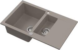 Ruvetti Signum gránit mosogató 79x49.5 cm bézs 3001S_BE1560_W (3001SBE1560W)