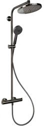Hansgrohe Crometta zuhany készlet fal termosztáttal trópusi zuhany opcióval fekete 27268340 (27268340)