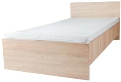 Pietro Grinders II NEW Ágykeret - 90x200, Egyszemélyes, Matraccal, Sonoma