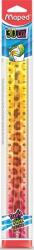 Maped Vonalzó, műanyag, törhetetlen, 30 cm, MAPED "Twistn Flex Decor Animals", vegyes színek 279322 (279322)