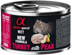 Alpha Spirit Cat Adult Turkey with Pear 12 x 200 g