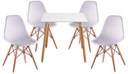 Proda DIDIER III NEW Modern 80cm Étkezőgarnitúra 4 Étkezőszékkel N