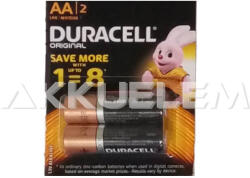 Duracell Original MN1500 LR6 AA tartós elem Duralock 2db/bliszter (ár/db) (DBAA6X2)