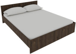 Meble Stolarz Pietro II NEW Kétszemélyes Ágykeret 160x200, Ágyráccsal Bronz-tölgy