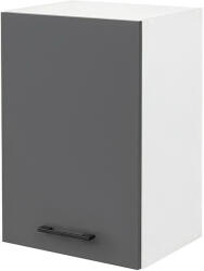  Praktik 40 felső szekrény 1 ajtós, fehér-antracit (PR40F1AFHAN) - watermarkt