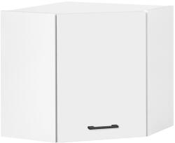  Praktik 60 felső sarok szekrény 1 ajtós, fehér-fehér (PR60F1ASFHFH)