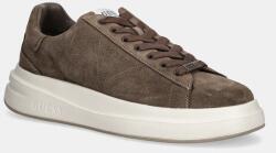 Guess sneakers din piele intoarsă ELBA 9BYA-OBM1CE_88X (FMFLBA.SUE12.BROWN)