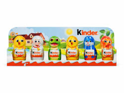Kinder csokoládé vegyes húsvéti figurák (6x15g) - 90g