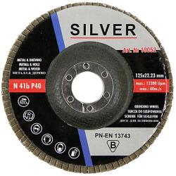 Silver lamellás csiszolókorong 125 mm (40-es szemcse) fémhez (S10052)