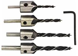  Elmax Süllyesztős fa fúrószár készlet 3-6 mm - tiszta csavarfészek S11541 (S11541)