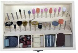  Elmax 100 db-os csiszolófej készlet - precíz köszörüléshez és finomításhoz S10478 (S10478)