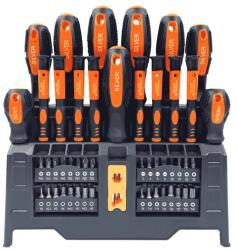  Elmax 50 részes csavarhúzó és bit készlet mágnesítővel - precíziós S11590 (S11590)