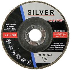 Silver lamellás csiszolókorong fémhez 125 mm, 60-as szemcse (S10053)