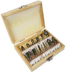  Csapágyas marókészlet 12 db - precíz faipari maráshoz (S10326)