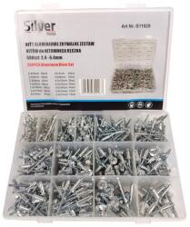  Szegecs készlet 500 db - 2, 4-6, 4 mm zártszegecs válogatás (S11929)