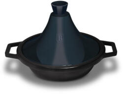 Berlinger Haus Metallic Aquamarine Line öntöttvas tajine edény márvány bevonattal, zománcozott tetőv (BH-1988)