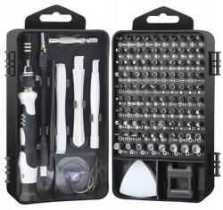  Elmax 115 db-os precíziós csavarhúzó bitkészlet - telefon/laptop javításhoz S11582 (S11582)