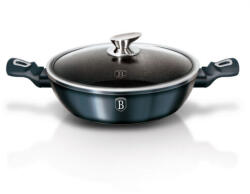 Berlinger Haus Metallic Aquamarine Line lábas márvány bevonattal, metál külső bevonattal, fedővel, 2 (BH-6165)