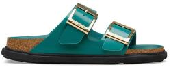 Birkenstock papuci cu toc plat pentru femei, din piele Arizona Droplet Buckle PPY2-KLD059_69X (1031850)