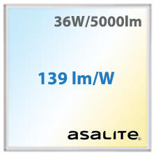 Asalite LED panel (595 x 595mm) 36W - CCT változtatható színhőmérséklet, Backlit (ASAL0345)